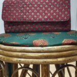 Casual Cotton Ajrakh Print Clutch Bag for Daily Use | Avoran