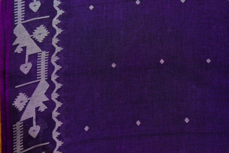 Pure Handllom Cotton Jamdani Fabric - Image 5