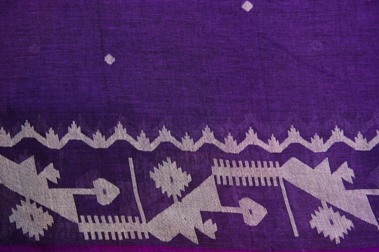 Pure Handllom Cotton Jamdani Fabric - Image 4