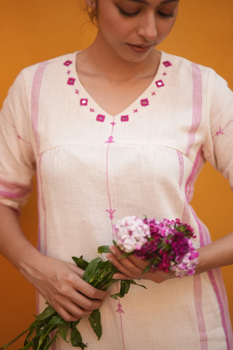 Kala Cotton Bhujori Dress - Image 3