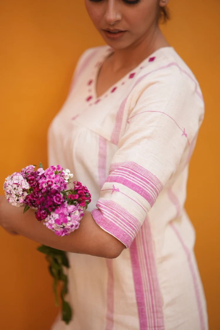 Kala Cotton Bhujori Dress - Image 4