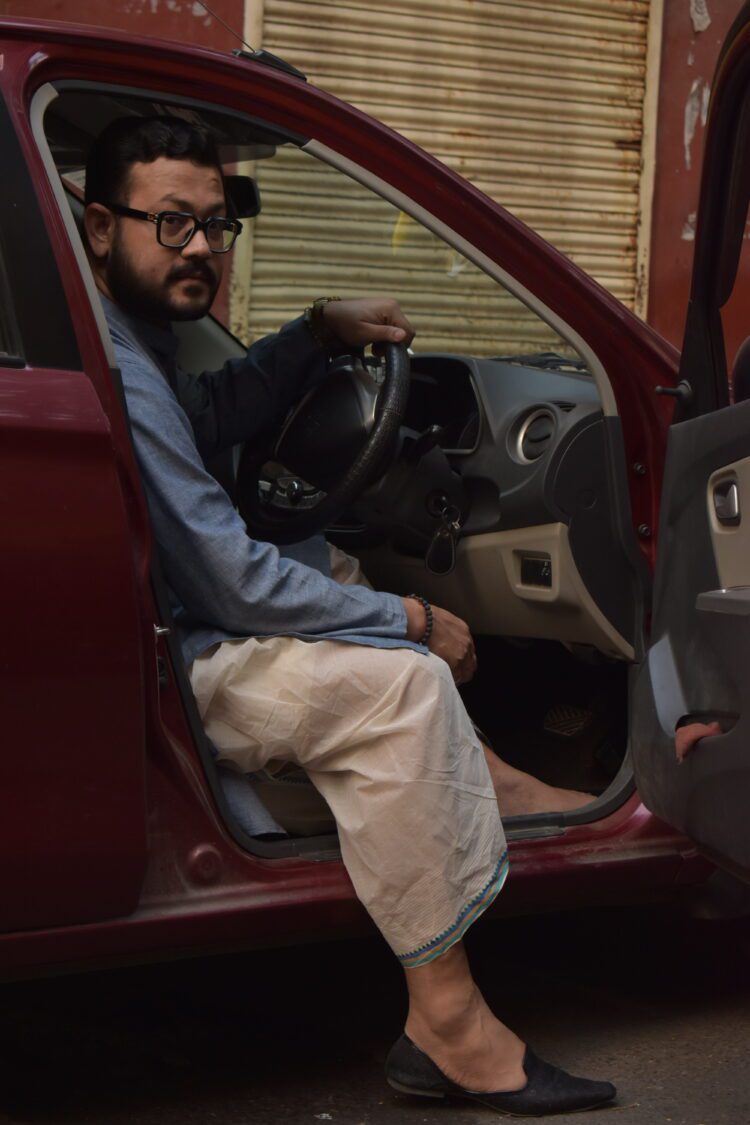 white ready to wear dhoti for men