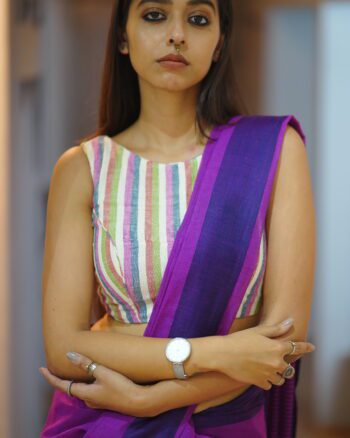 Kala Cotton Multicolour Striped Blouse